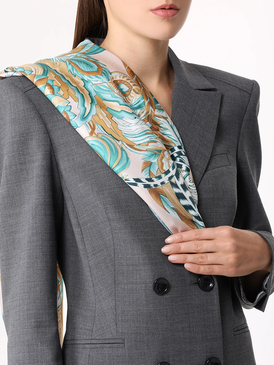 Платок шелковый ELIE SAAB SE9090SS526P24 BE/BL Принт  Фото 2