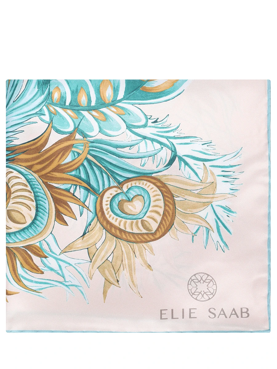 Платок шелковый ELIE SAAB SE9090SS526P24 BE/BL Принт  Фото 3