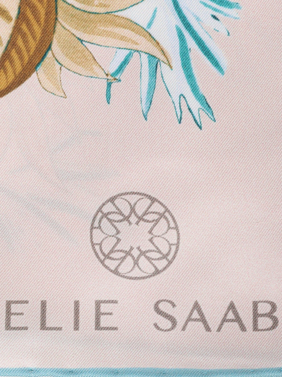 Платок шелковый ELIE SAAB SE9090SS526P24 BE/BL Принт  Фото 4