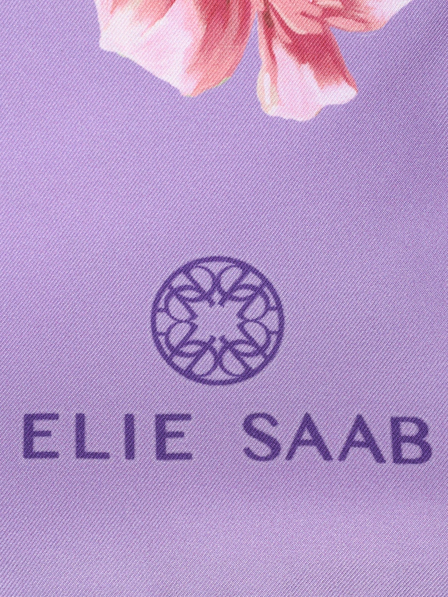 Платок шелковый ELIE SAAB SE9090SS458P24 RO Цветочный принт  Фото 4