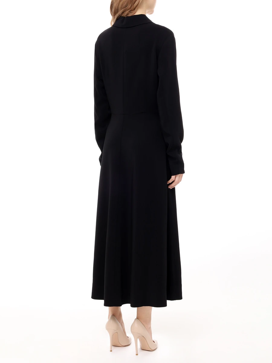 

Платье из вискозы, Черный, 4471MBND-ESSN 001