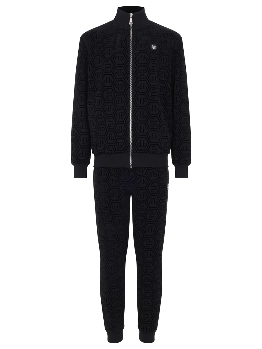 Костюм хлопковый PHILIPP PLEIN MJJ0757/02 Черный 