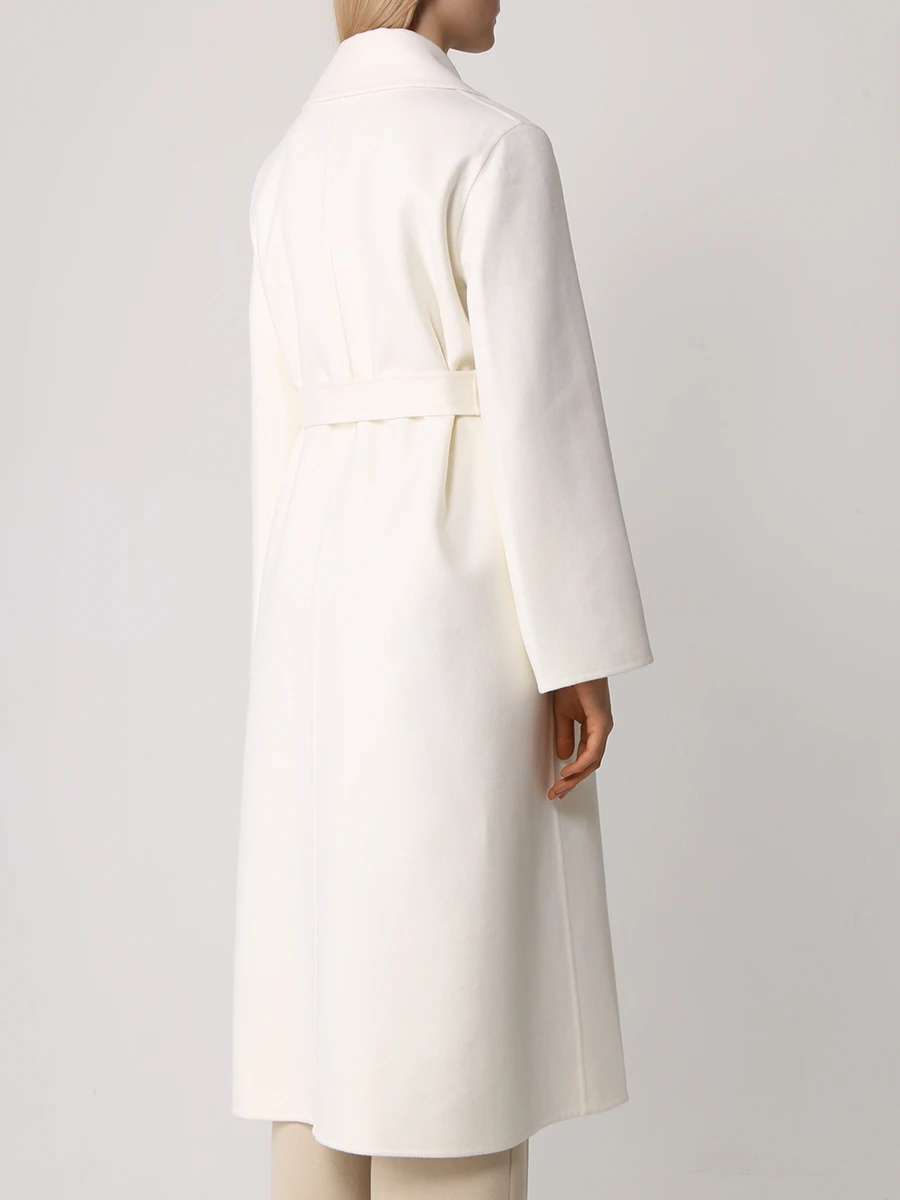 Пальто шерстяное MANZONI 24 24M1040-DB5 Белый  Фото 3