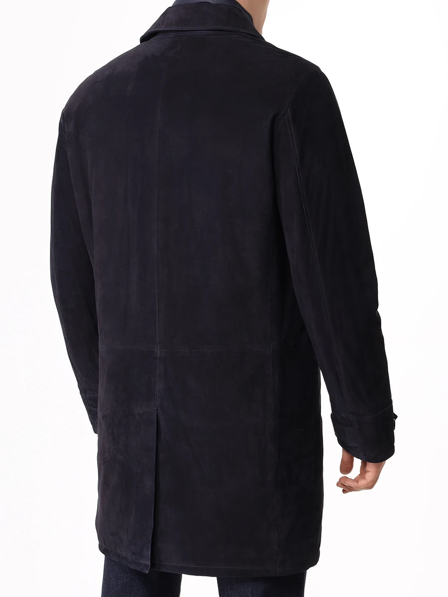 Куртка из нубука MANZONI 24 24U673-L27FURY б Синий  Фото 3