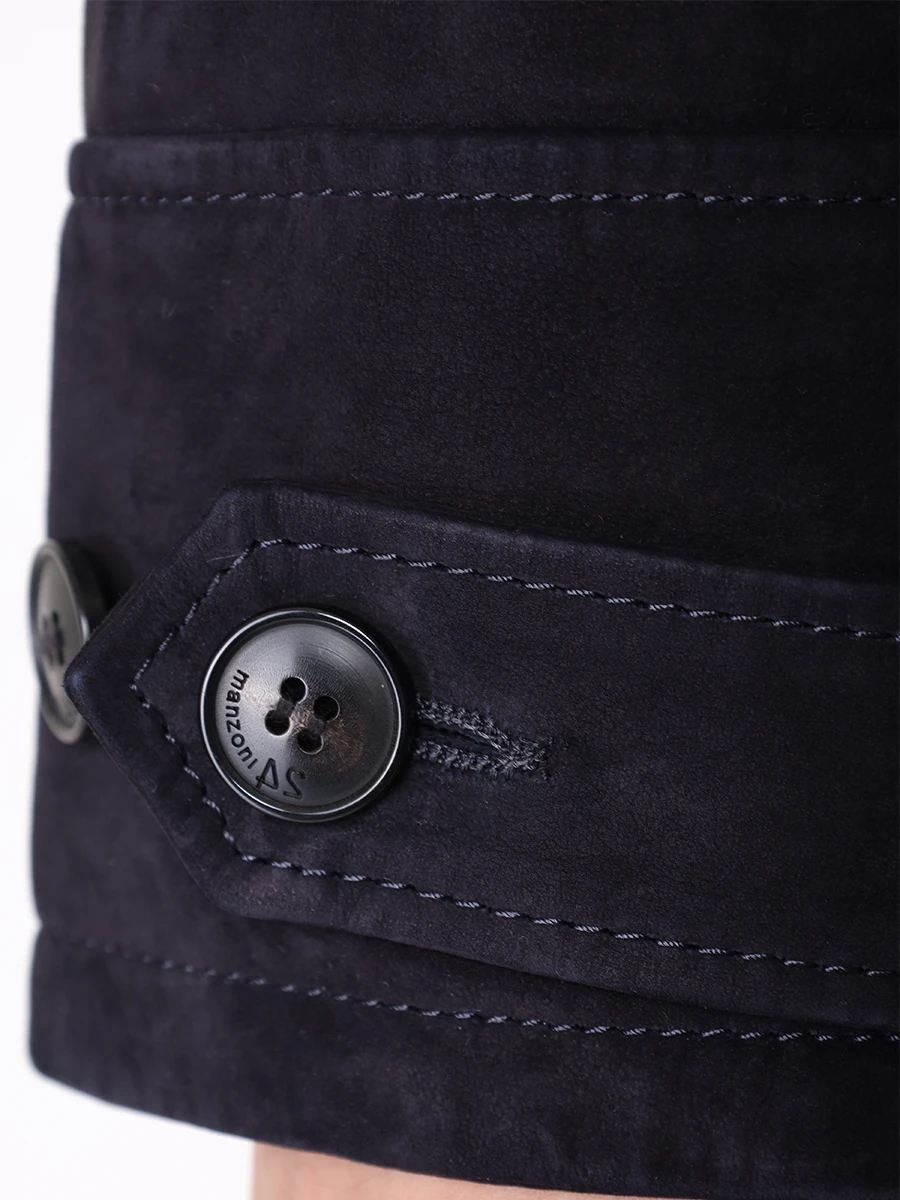 Куртка из нубука MANZONI 24 24U673-L27FURY б Синий  Фото 6