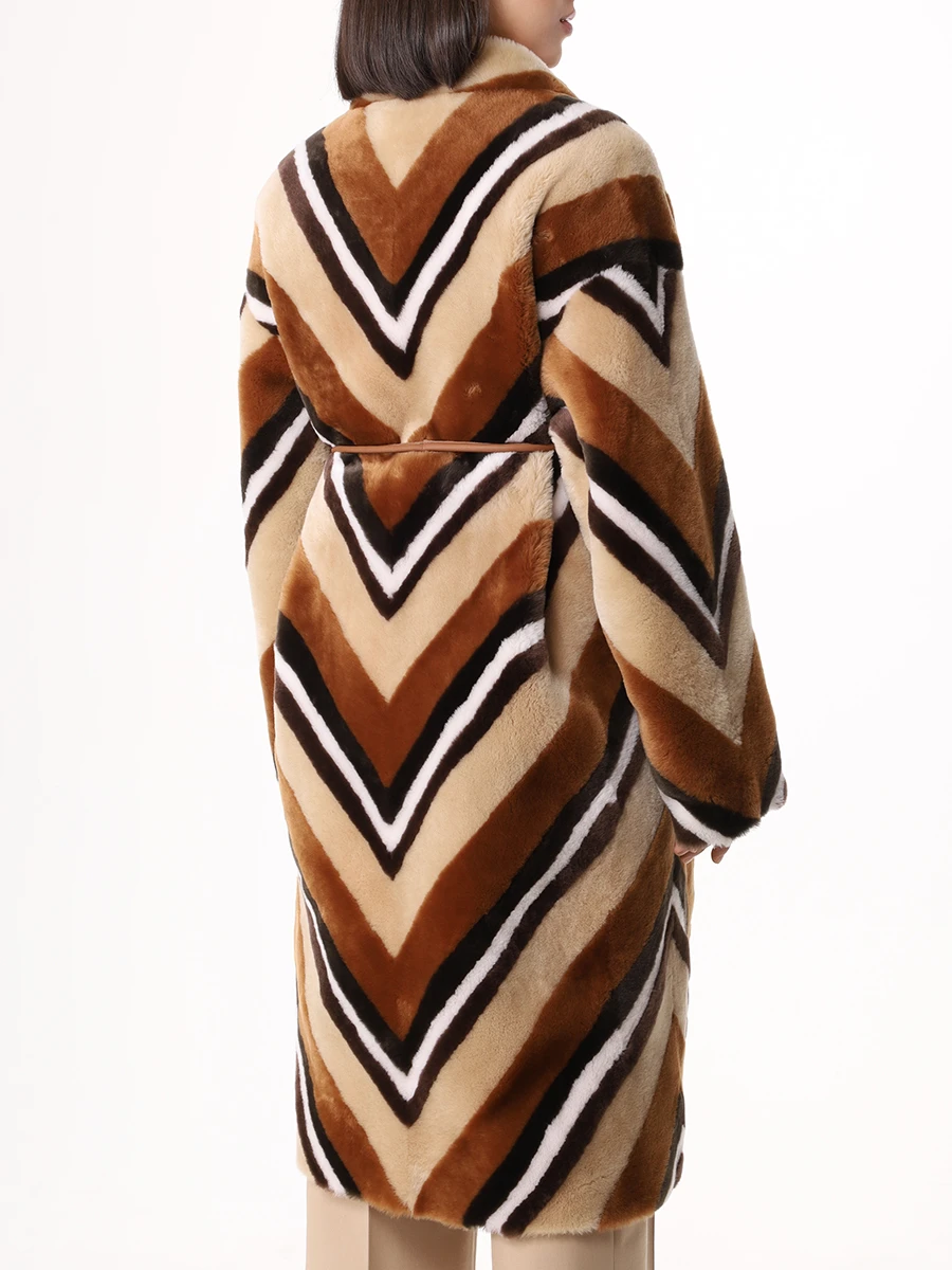 Шуба из овчины BLANCHA 24130/300 Бежевый  Фото 3