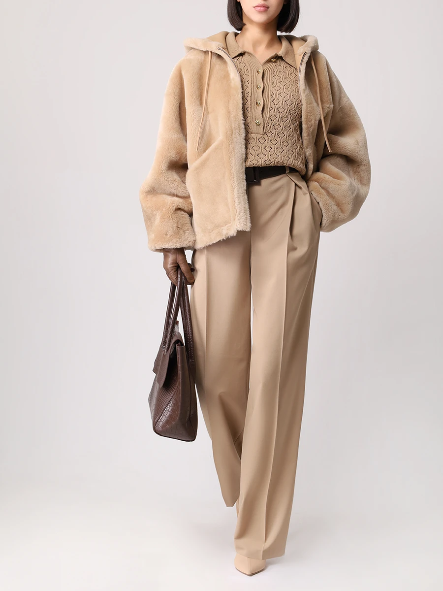 Дубленка двусторонняя из овчины BLANCHA 24066/300 Бежевый  Фото 2