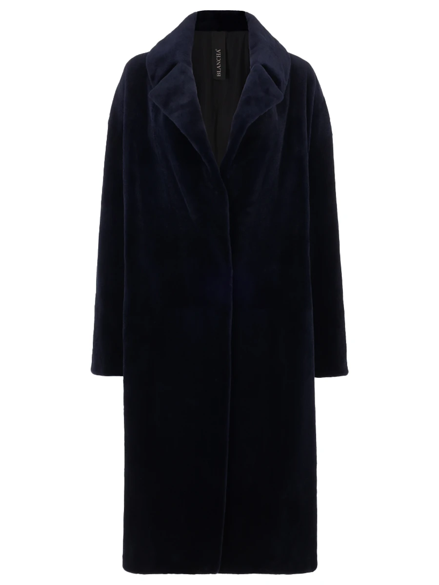 Шуба норковая BLANCHA 24095/100 blu Синий 