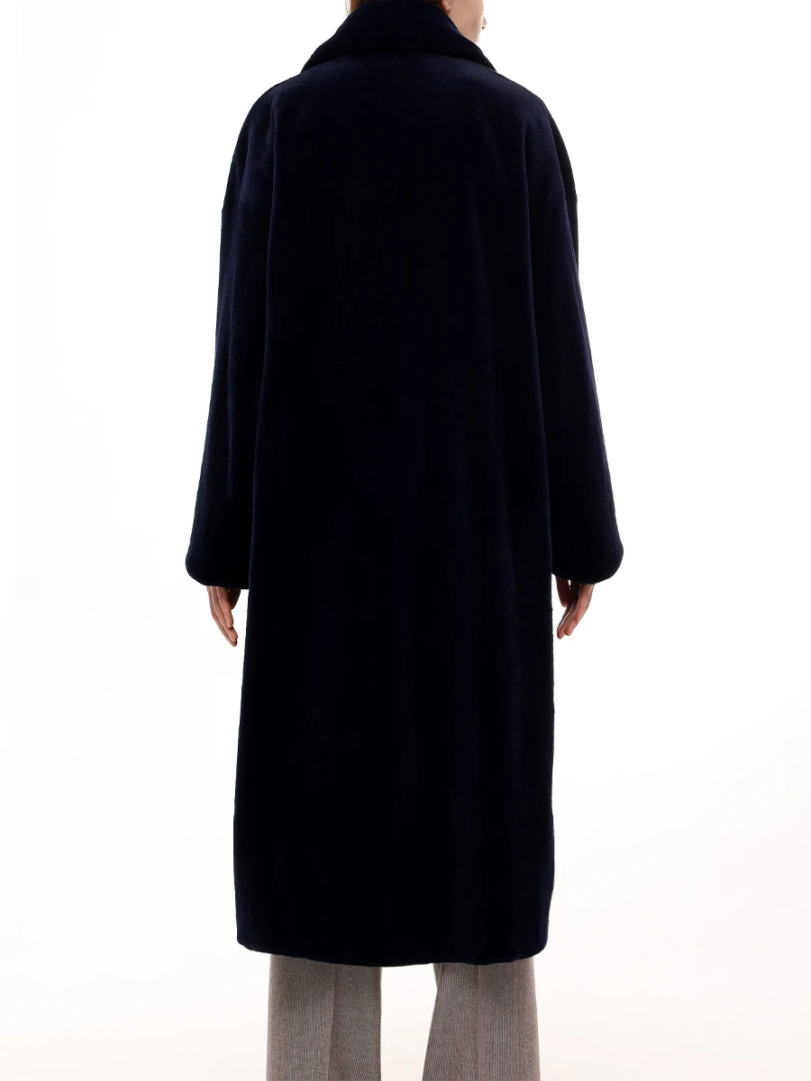 Шуба норковая BLANCHA 24095/100 blu Синий  Фото 3