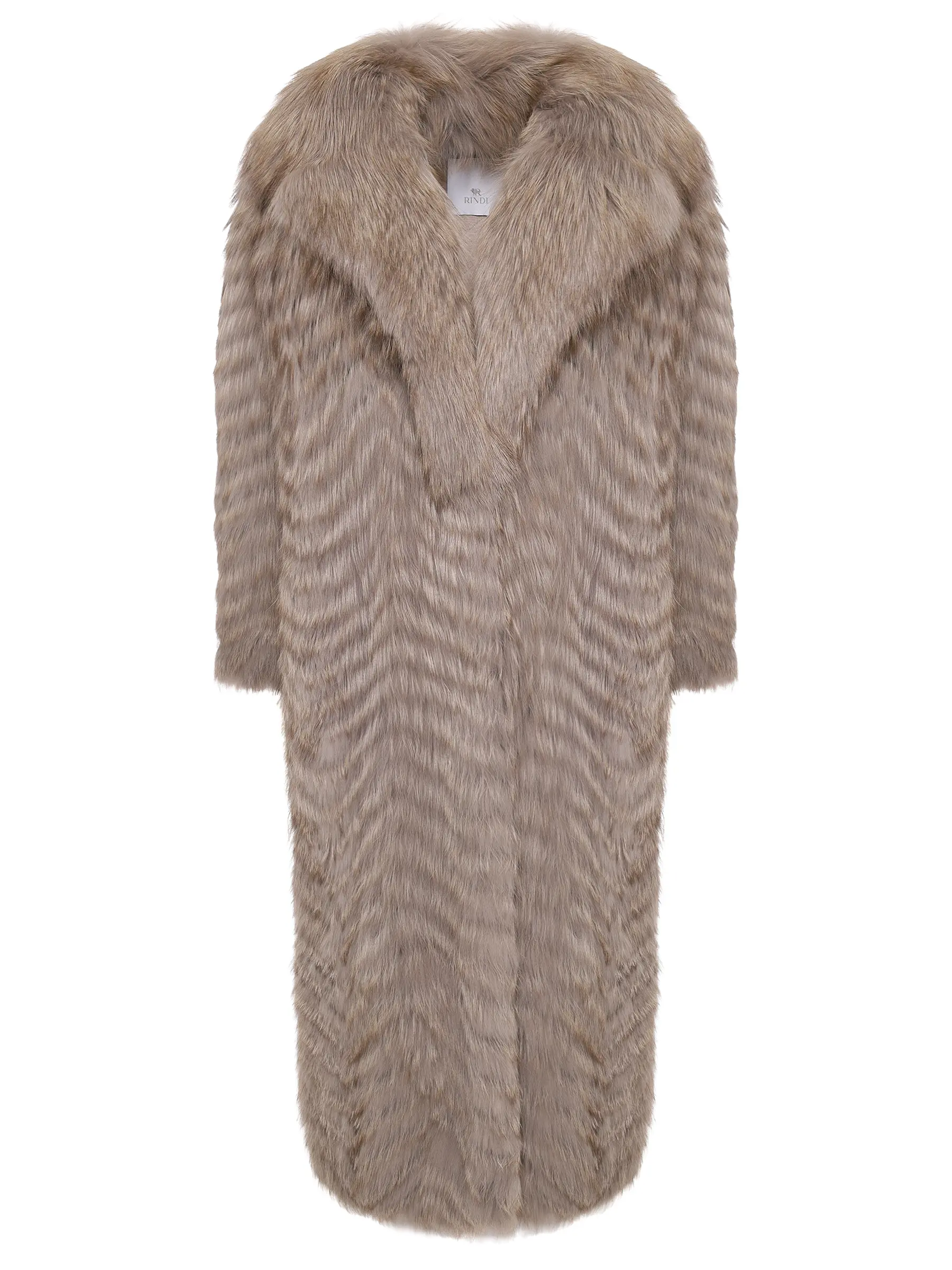 Шуба из меха лисы RINDI MOD.24/001 Бежевый 