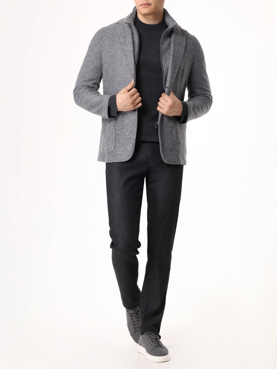 Джемпер шерстяной BOSS 50526989/001 Серый  Фото 2