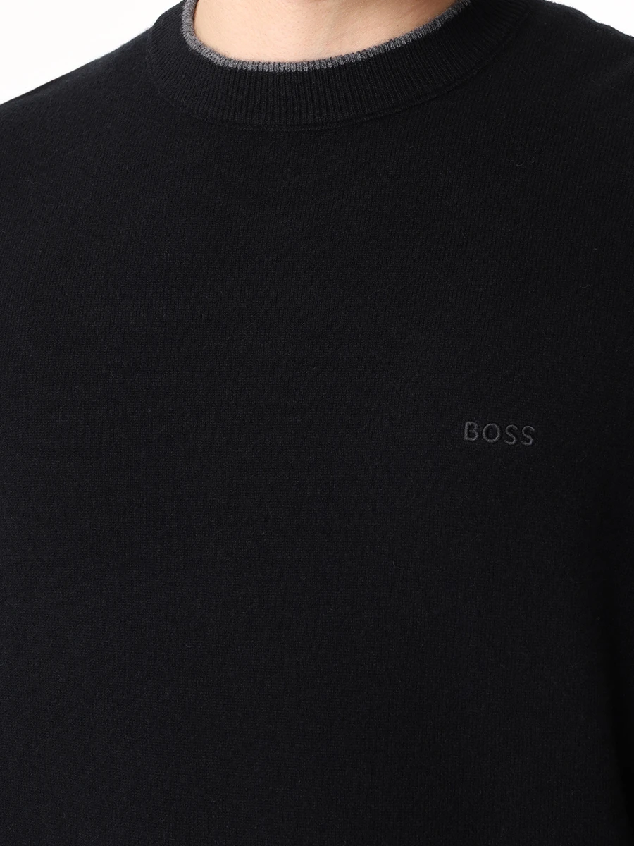 Джемпер шерстяной BOSS 50526844/001 Черный  Фото 5