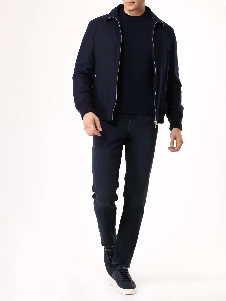 Джинсы Regular Fit хлопковые BOSS 50527024/005 Черный  Фото 2