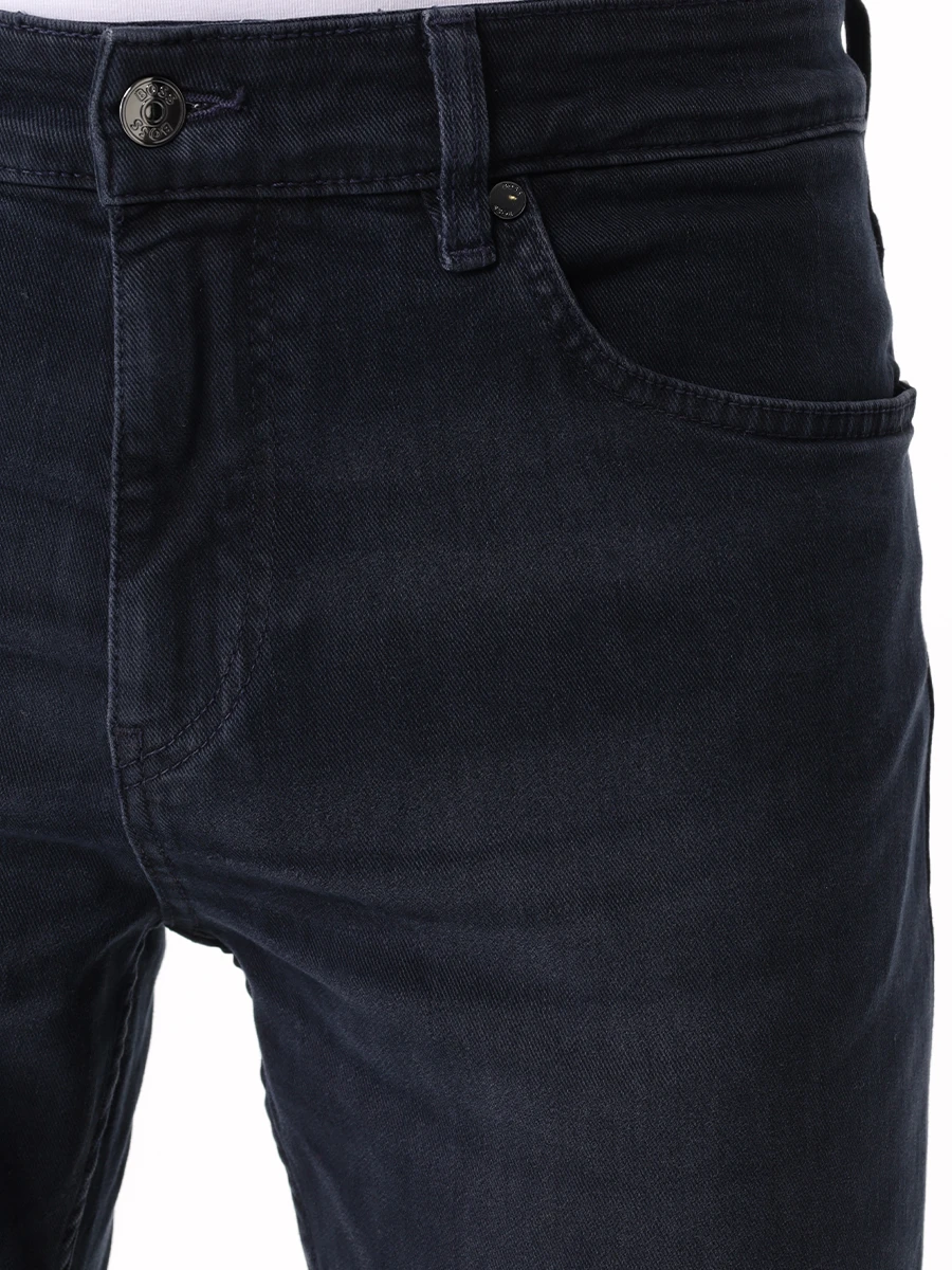 Джинсы Regular Fit хлопковые BOSS 50527024/005 Черный  Фото 5