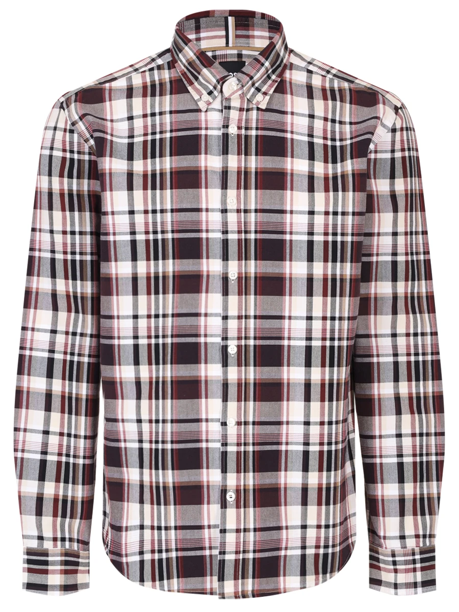 

Рубашка Regular Fit хлопковая, Бордовый, 50521517/642