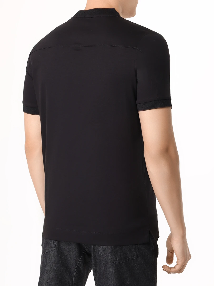 Футболка хлопковая BOSS 50518631/001 Черный  Фото 3