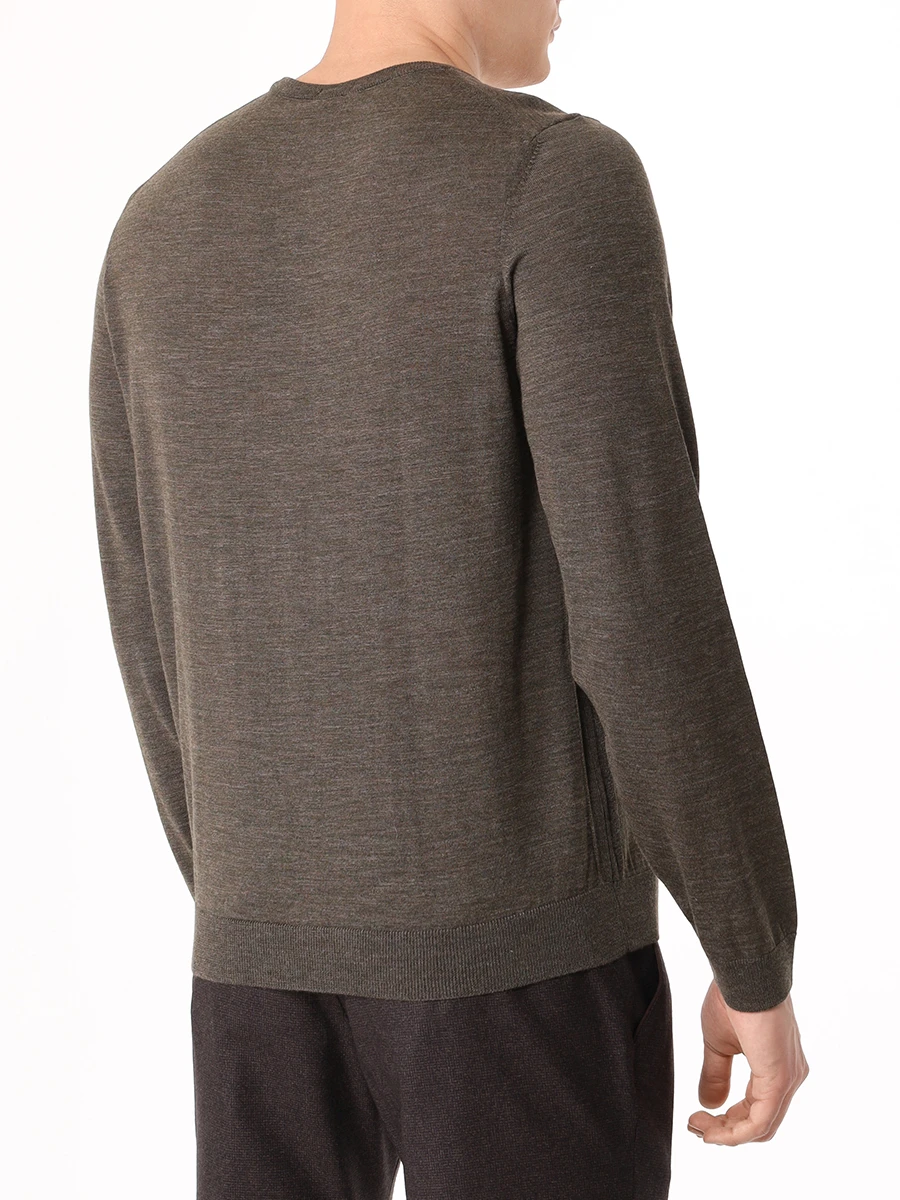 Джемпер шерстяной BOSS 50468239/378 Хаки  Фото 3