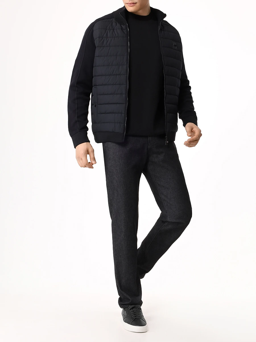 Куртка комбинированная BOSS 50526835/001 Черный  Фото 2