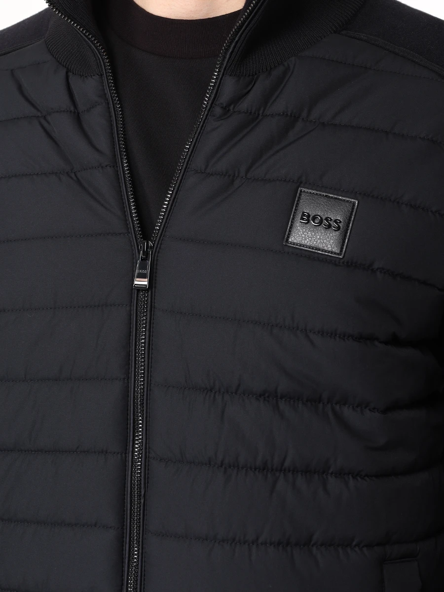 Куртка комбинированная BOSS 50526835/001 Черный  Фото 5