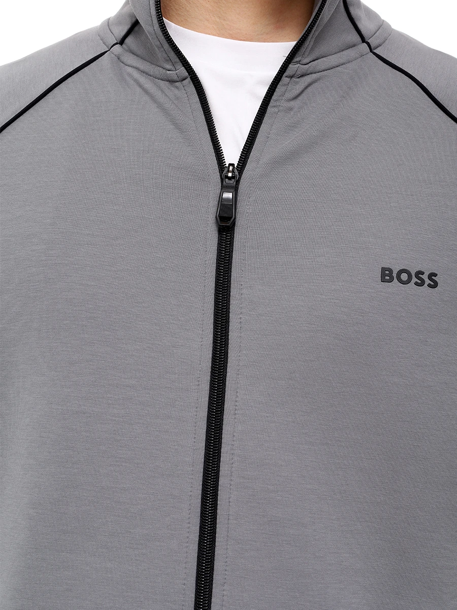 Олимпийка хлопковая BOSS 50518202/251 Серый  Фото 5