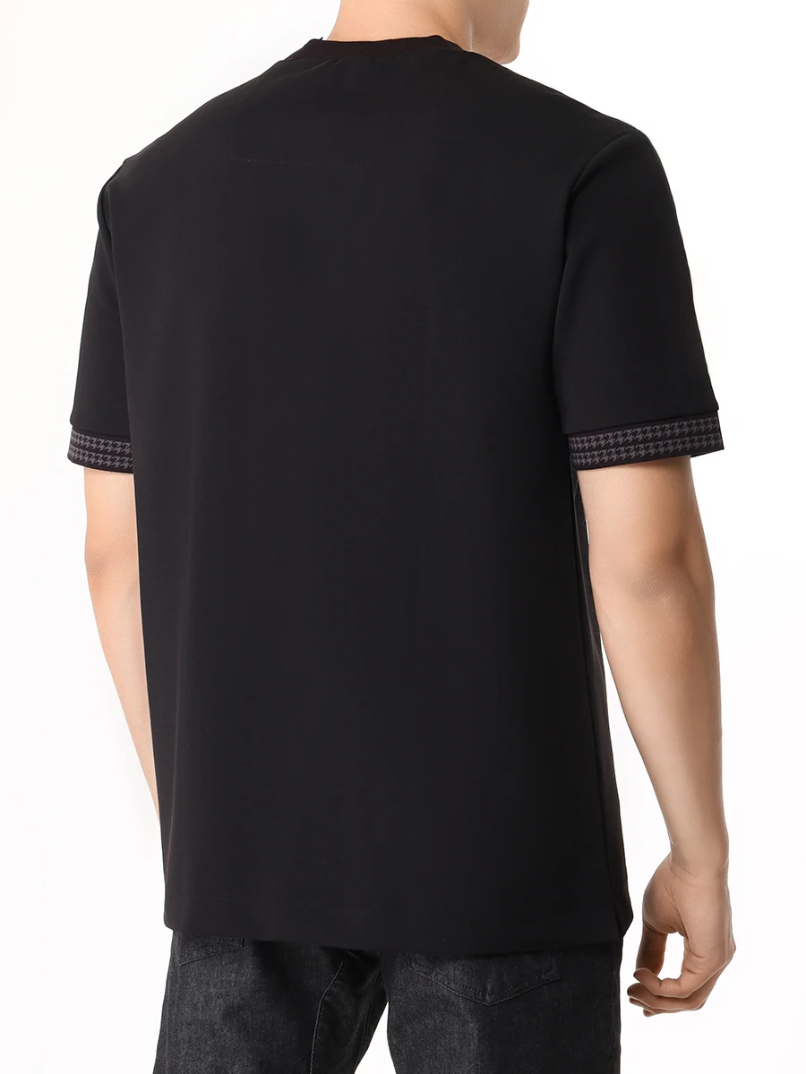 Футболка хлопковая BOSS 50518766/001 Черный  Фото 3