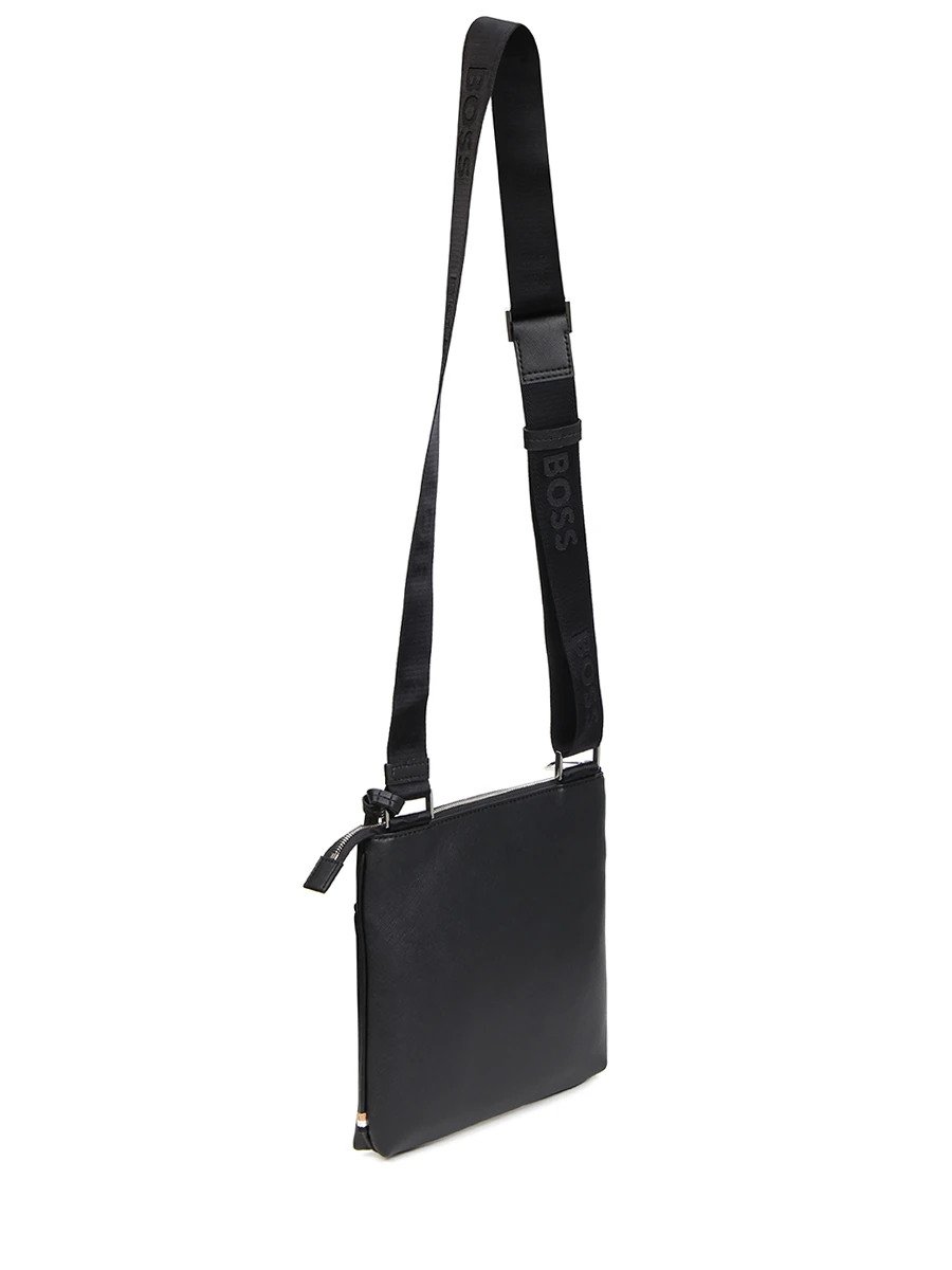 Сумка кожаная BOSS 50483567/001 Черный  Фото 3