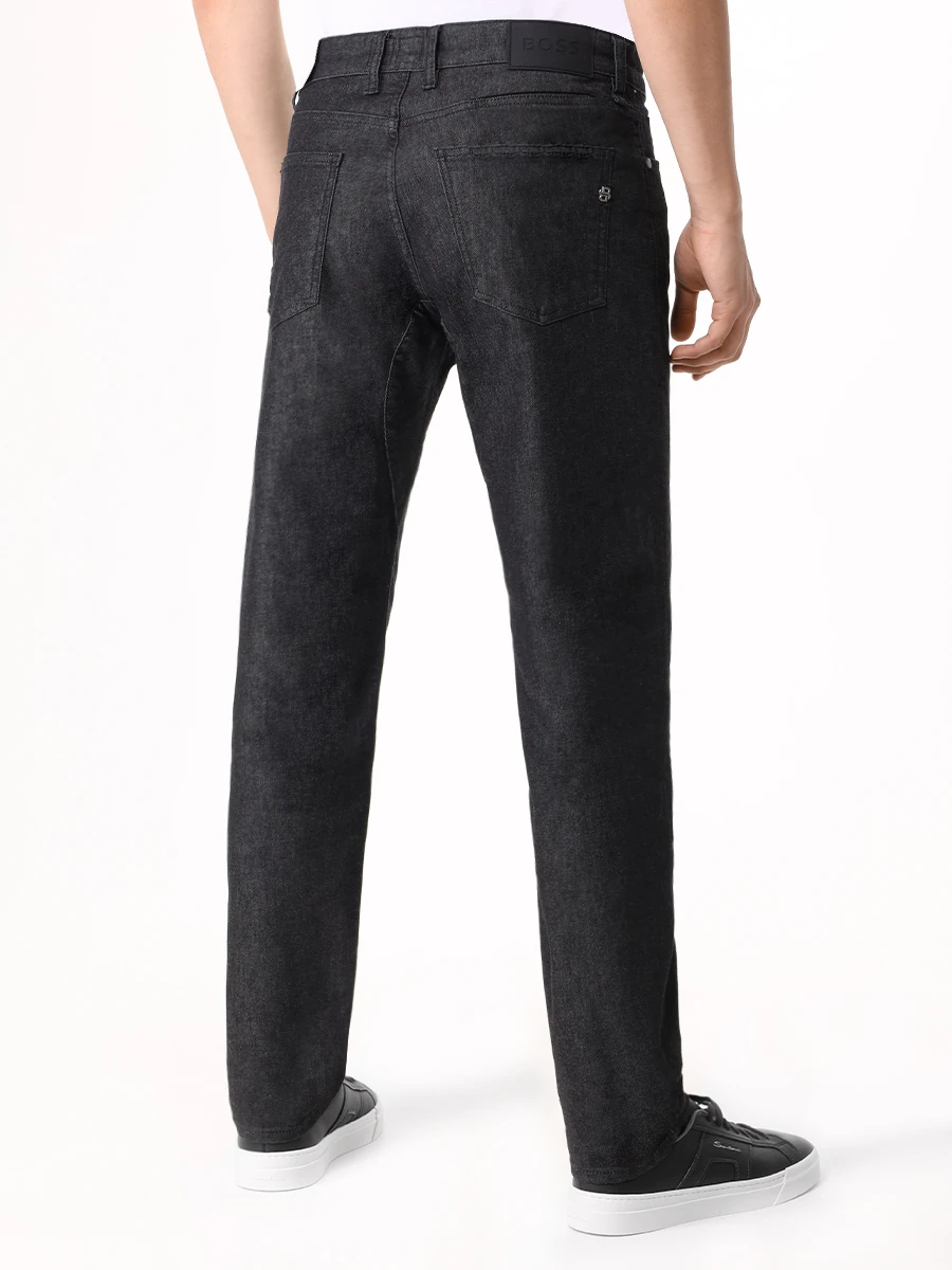 Джинсы Regular Fit хлопковые BOSS 50520584/003 Серый  Фото 3