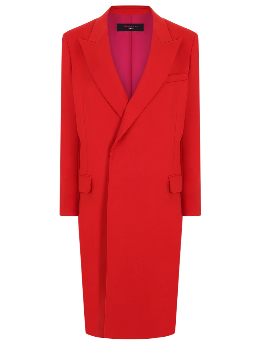 

Пальто однотонное, Красный, E1106EEL 23