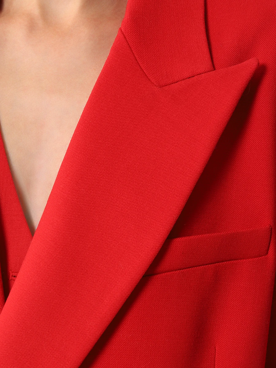Пальто однотонное BARBARA BUI E1106EEL 23 Красный  Фото 5