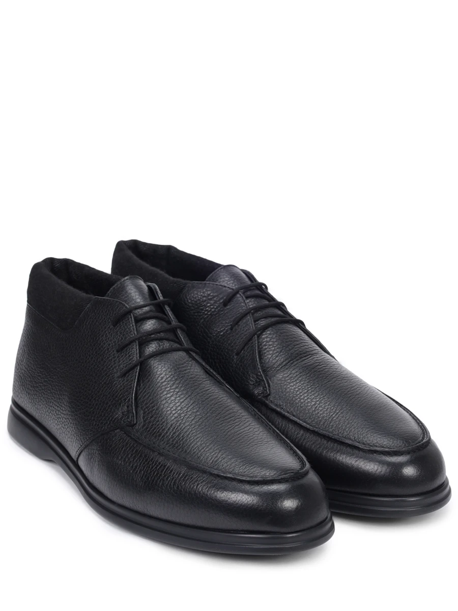 Ботинки кожаные на меху ALDO BRUE` AB5386 Черный  Фото 2