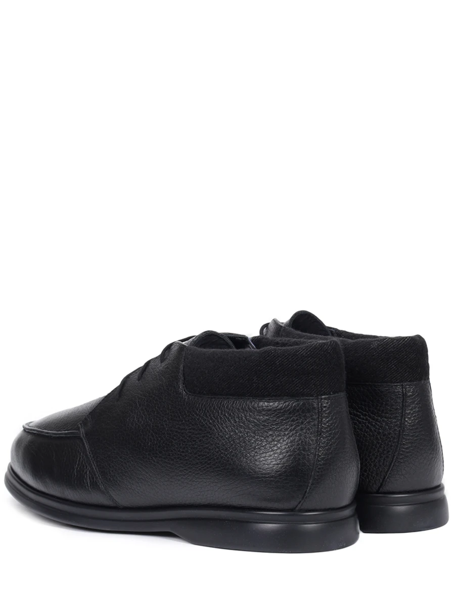 Ботинки кожаные на меху ALDO BRUE` AB5386 Черный  Фото 4