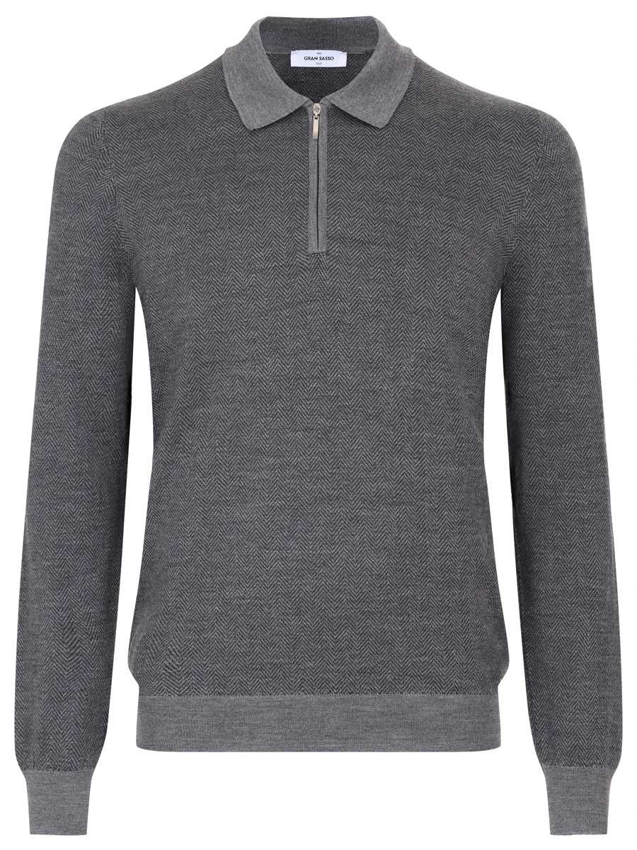 

Поло шерстяное, Серый, 57137/13115/071