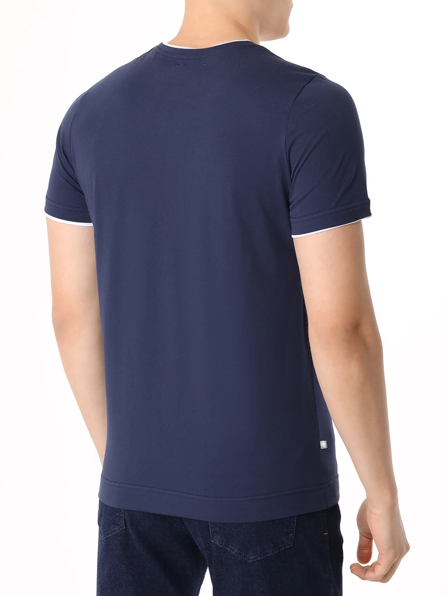 Футболка хлопковая PAUL TAYLOR PT7TS F004 600 Синий  Фото 3