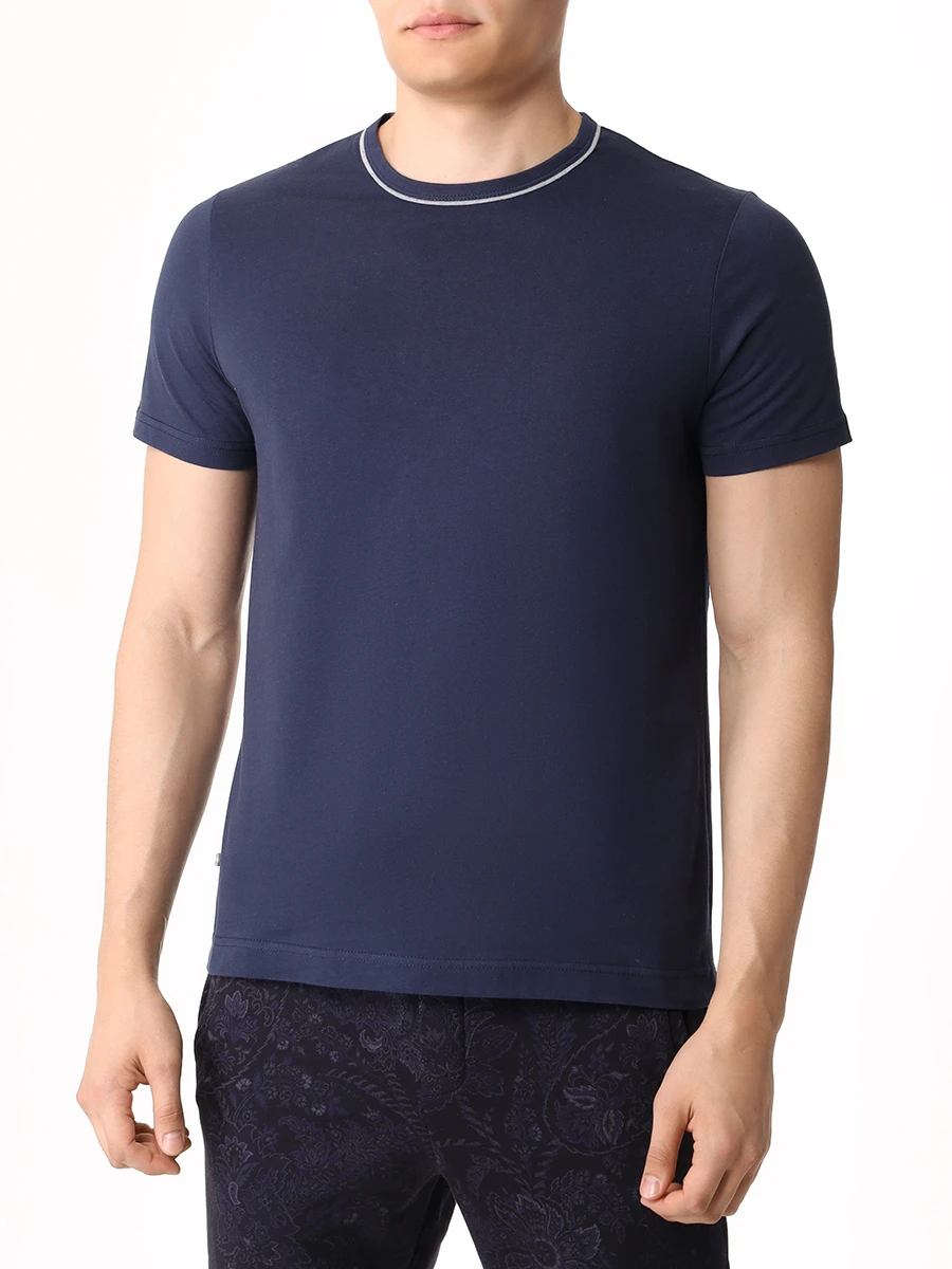 Футболка хлопковая PAUL TAYLOR PT7TS F001 600 Синий  Фото 4