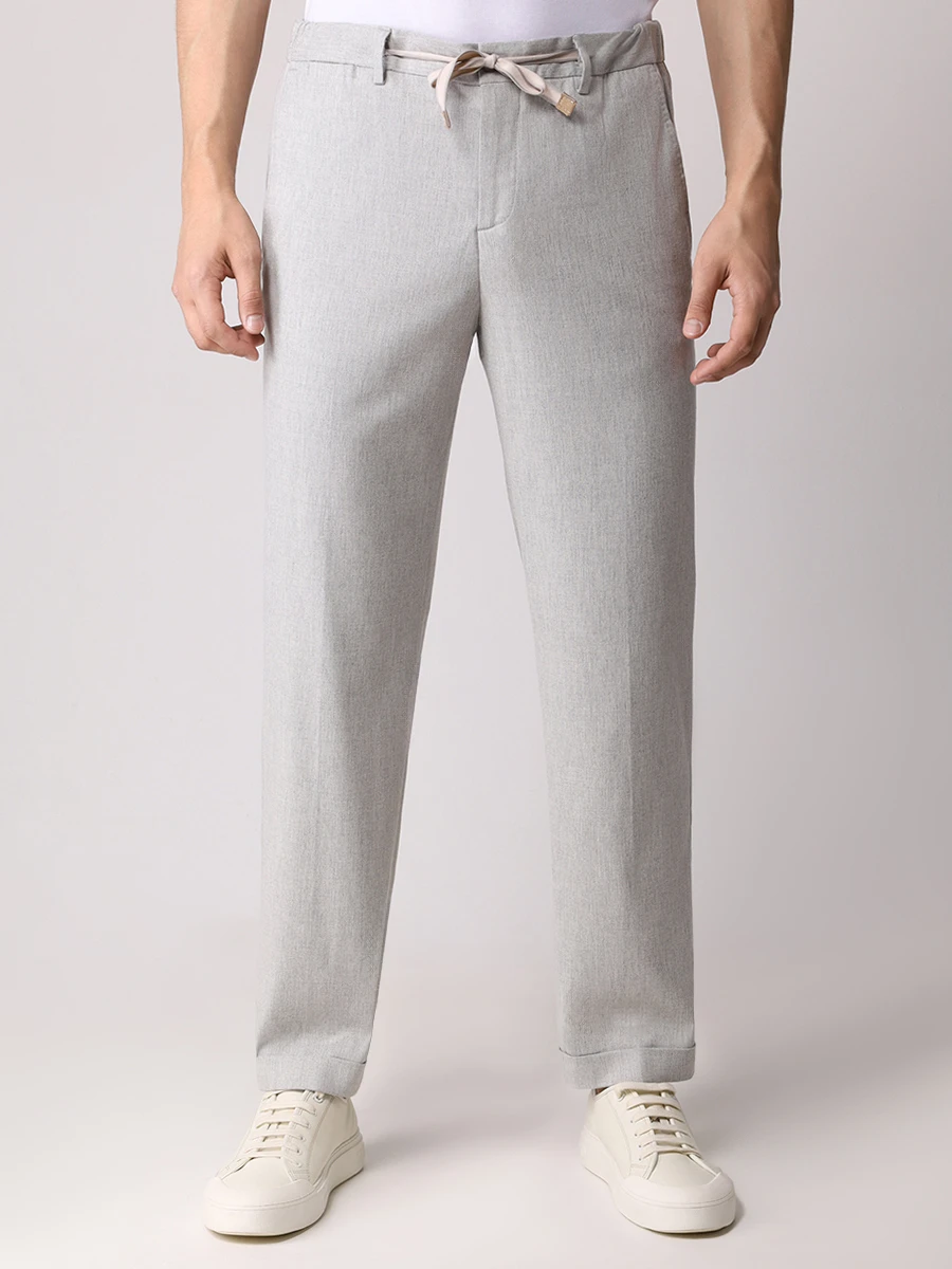 Брюки из вискозы PAUL TAYLOR PT7PA F028 500 Серый  Фото 4