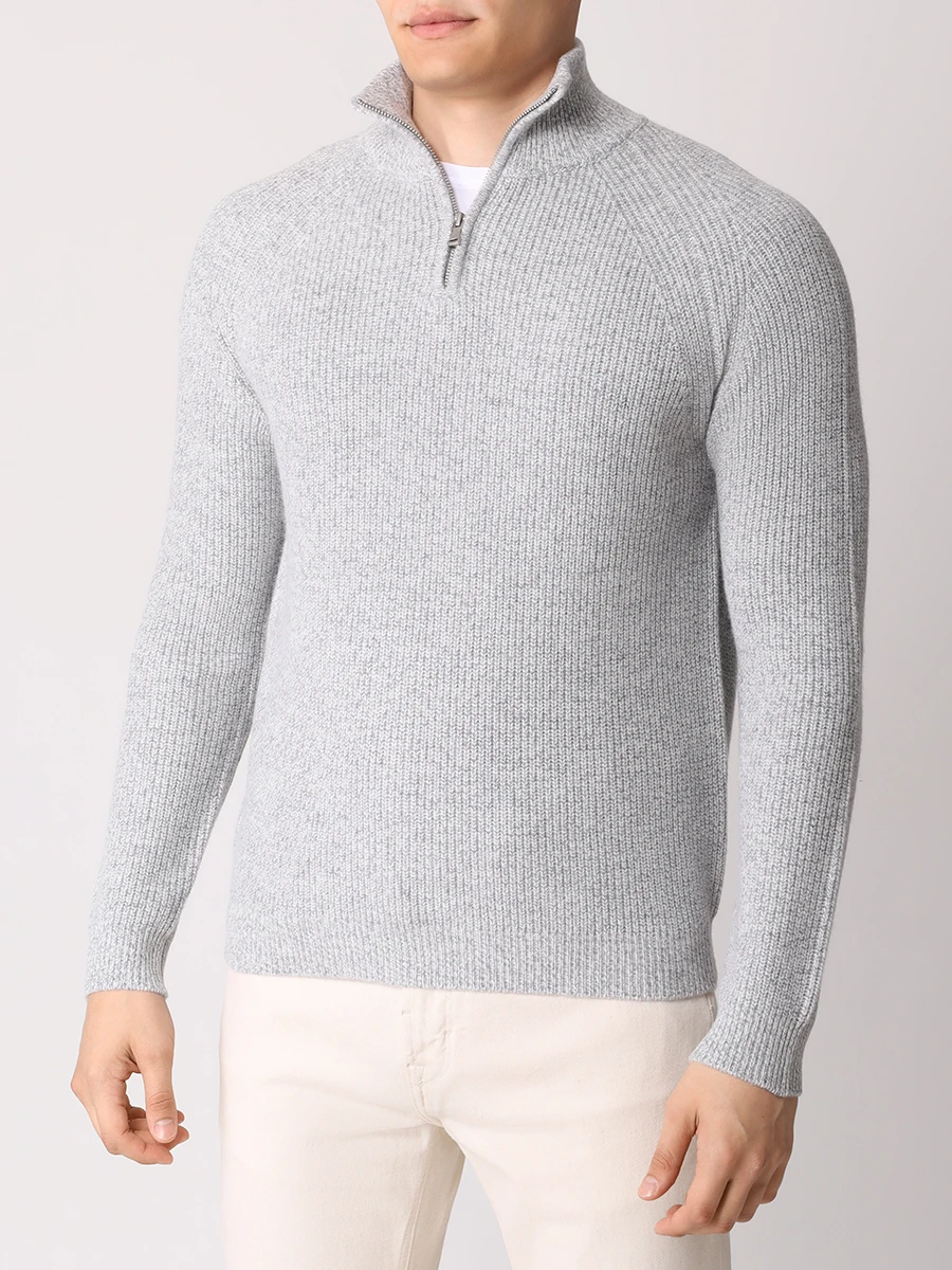 Джемпер шерстяной PAUL TAYLOR PT7MA F034 501 Серый  Фото 4