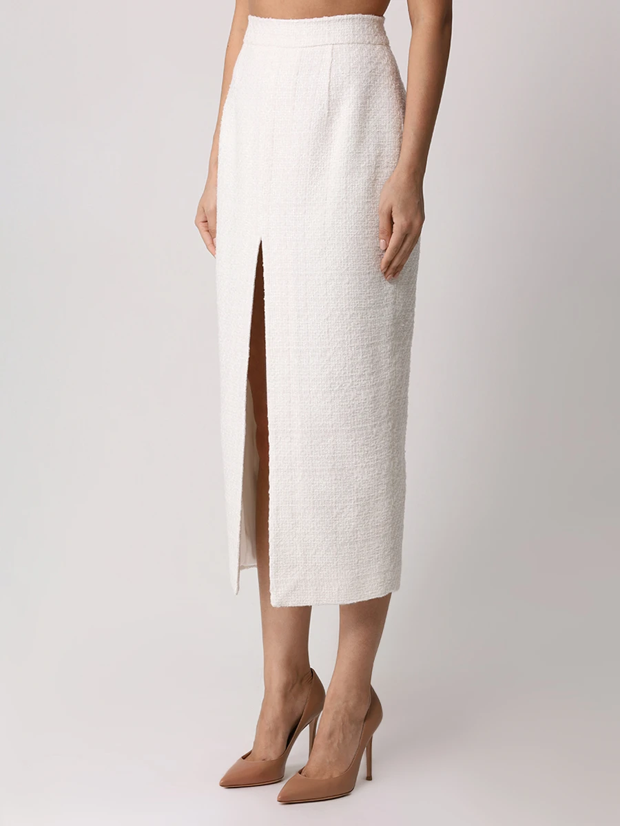 Юбка твидовая MASTERPEACE MP-SEP24-40 Молочный  Фото 4