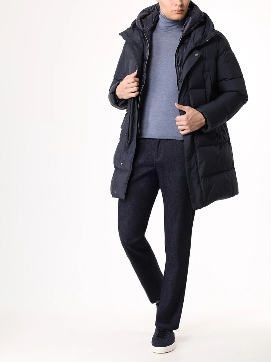 

Пуховик стеганый, Синий, F07MUCX501-268-89-DARK BLUE Темно-