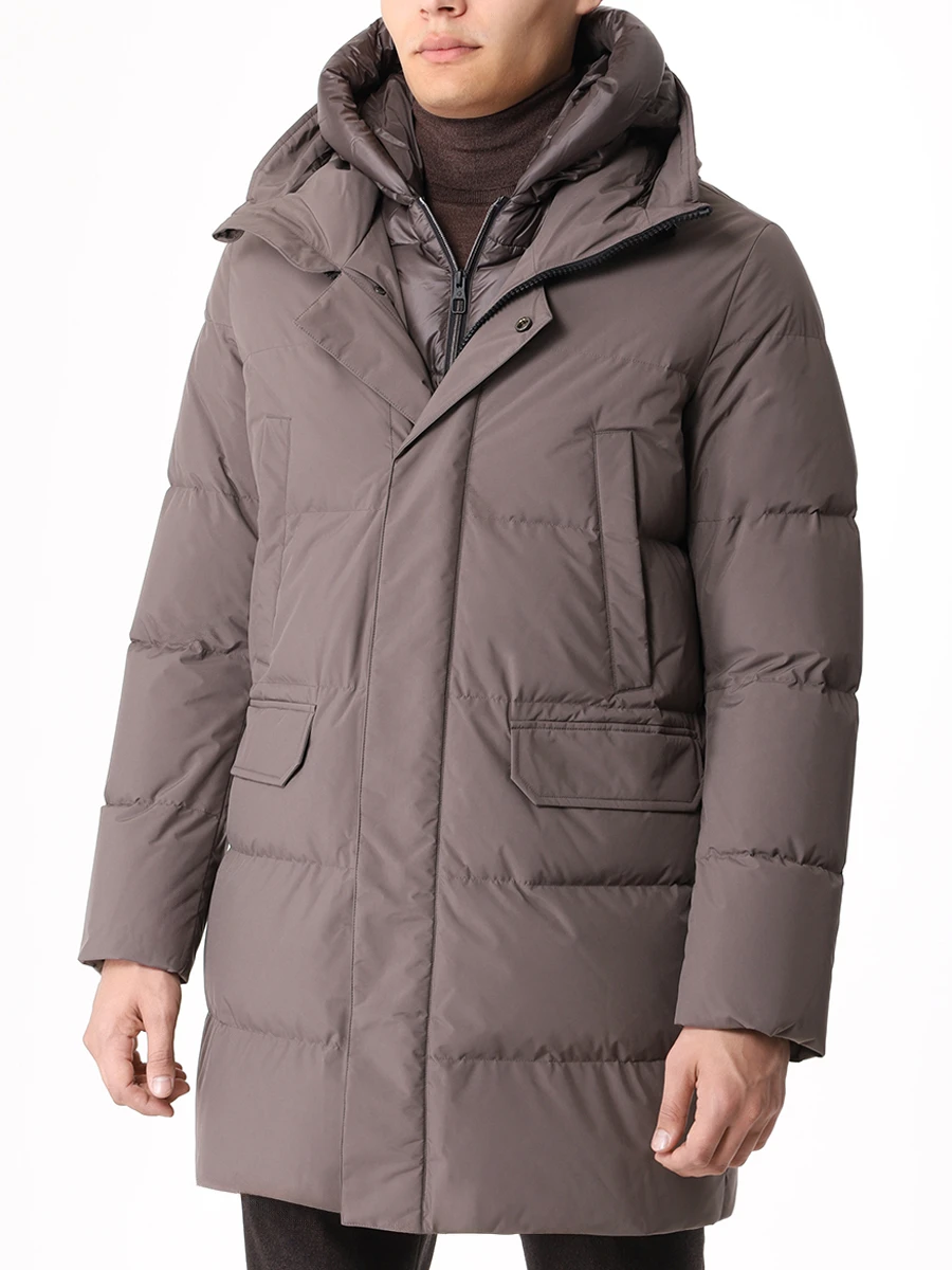 Пуховик стеганый MONTECORE F07MUCX501-161-96-TAUPE Коричневый  Фото 4