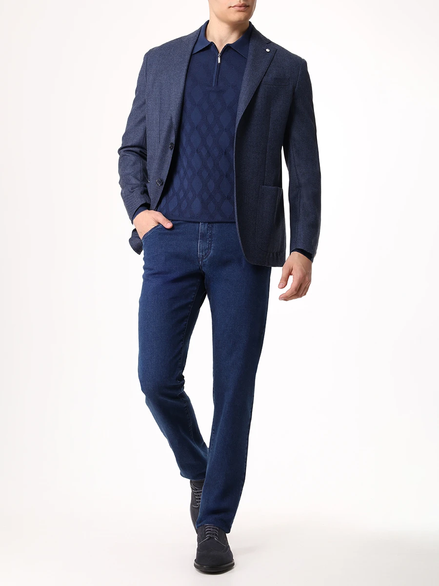 Джинсы Regular Fit хлопковые CASTANGIA 5Т-93 Синий  Фото 2