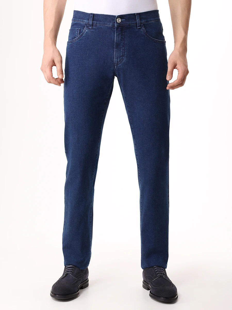 Джинсы Regular Fit хлопковые CASTANGIA 5Т-93 Синий  Фото 4
