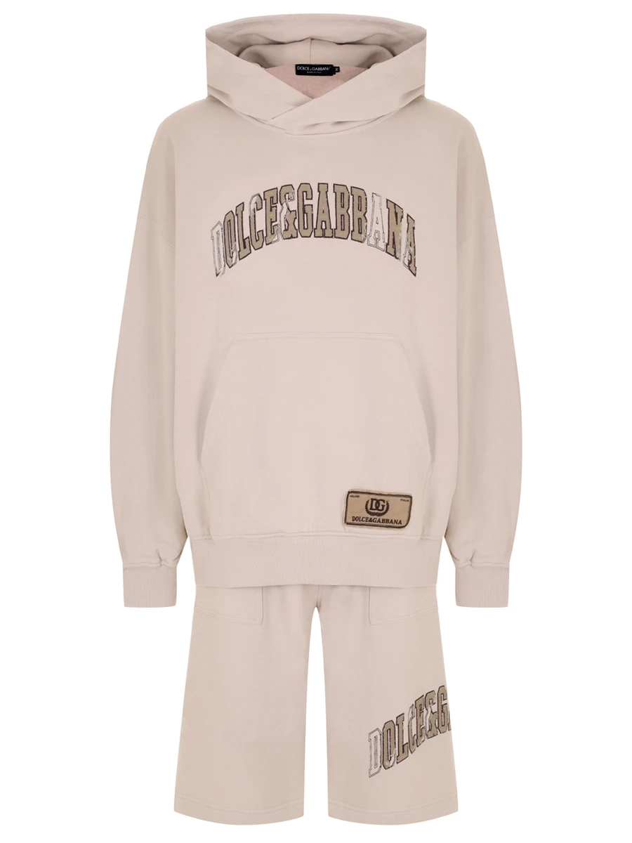 Костюм хлопковый DOLCE & GABBANA G9AKPZG7NQI/GP09OZG7NQI M0299 Бежевый 