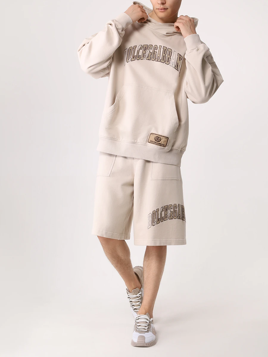 Костюм хлопковый DOLCE & GABBANA G9AKPZG7NQI/GP09OZG7NQI M0299 Бежевый  Фото 2