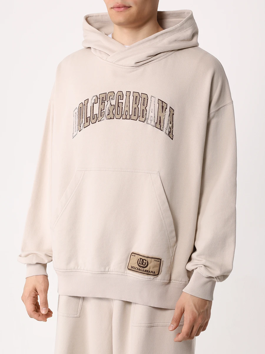 Костюм хлопковый DOLCE & GABBANA G9AKPZG7NQI/GP09OZG7NQI M0299 Бежевый  Фото 4