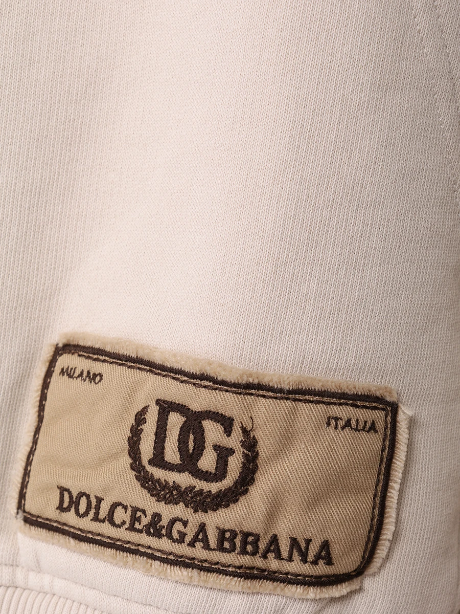 Костюм хлопковый DOLCE & GABBANA G9AKPZG7NQI/GP09OZG7NQI M0299 Бежевый  Фото 6