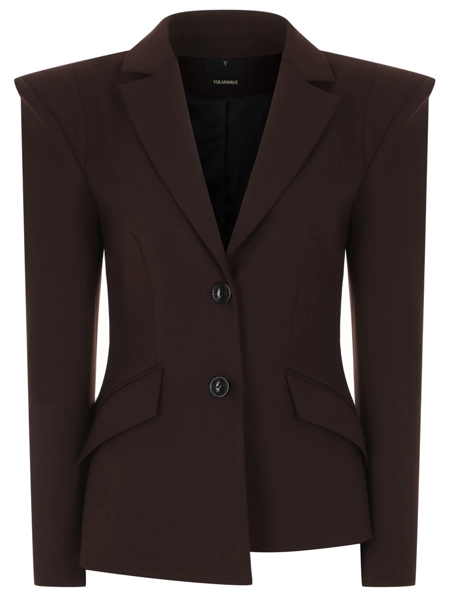 

Жакет однотонный, Коричневый, 1B5JT03402377BRNP