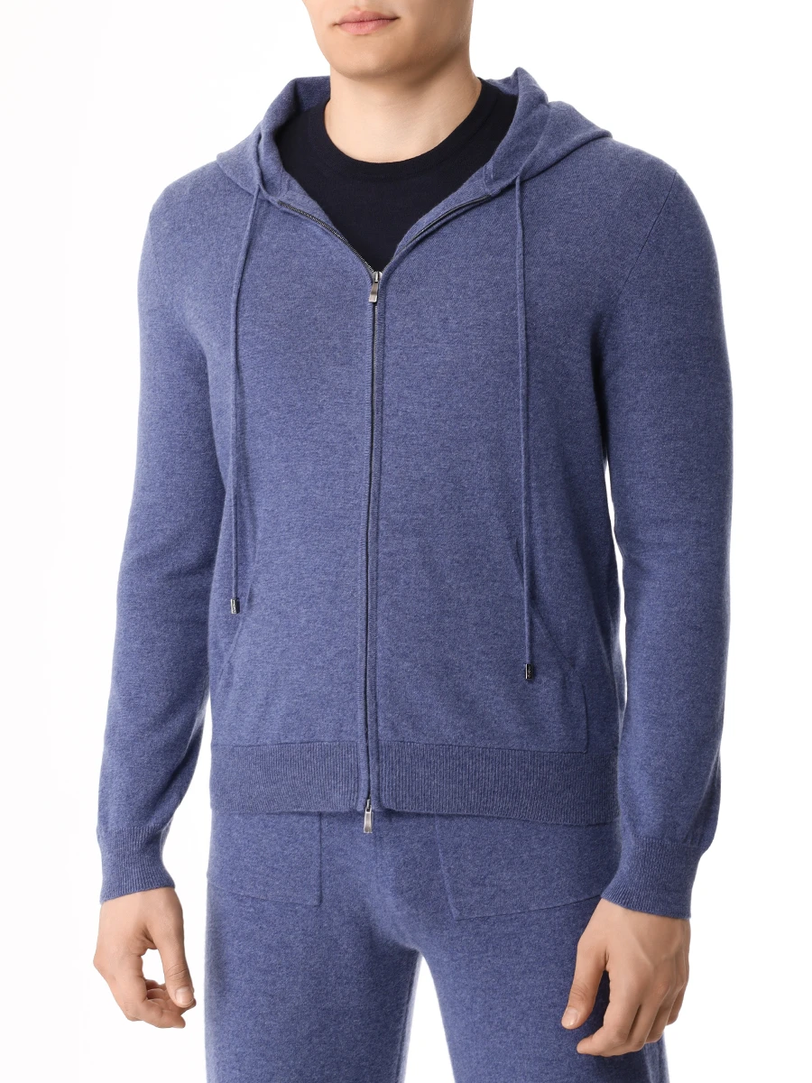 Костюм кашемировый MALO UXK019 F1L21/UXP015 F1K02 E0687 Голубой  Фото 4