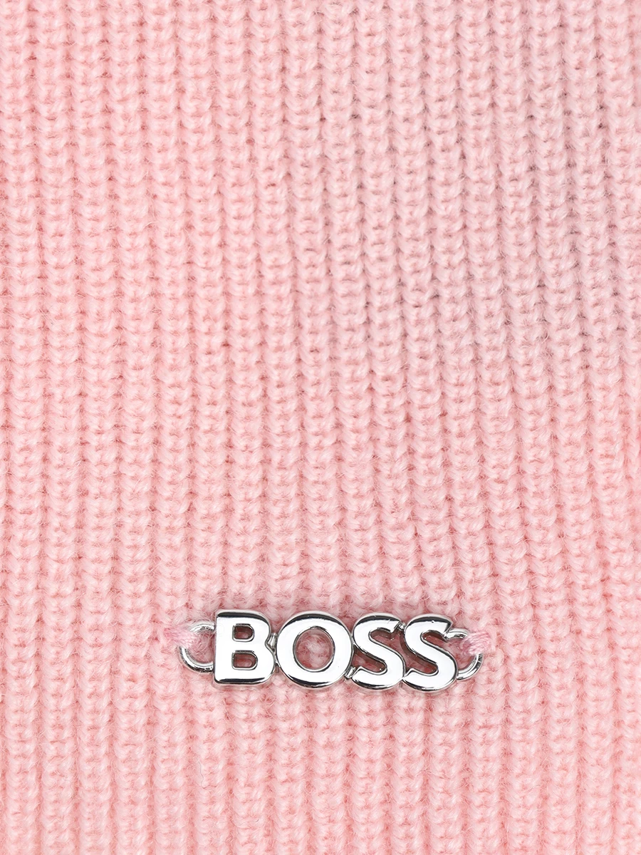 Комплект шапка и шарф BOSS 50502539/676 Розовый  Фото 6