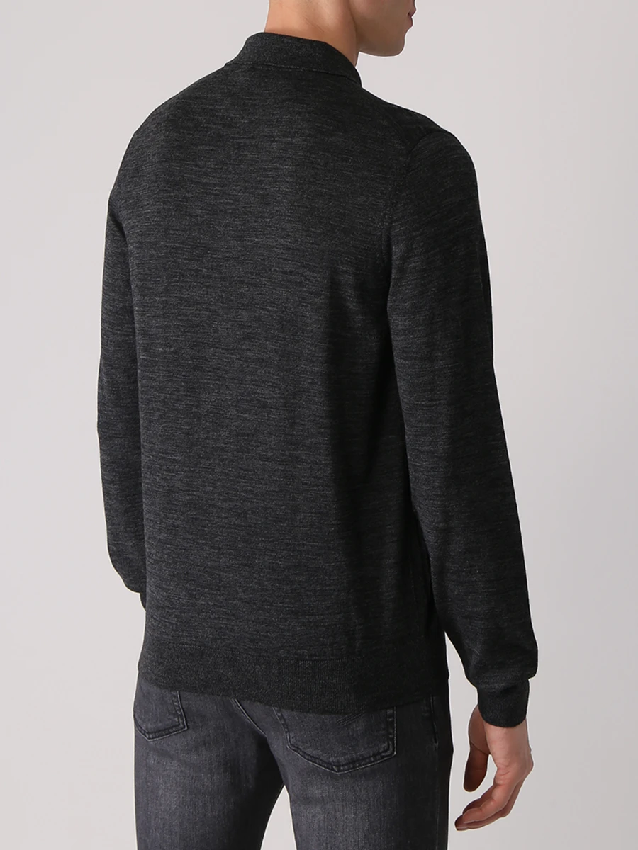 Поло шерстяное BOSS 50476355/002 Серый  Фото 3