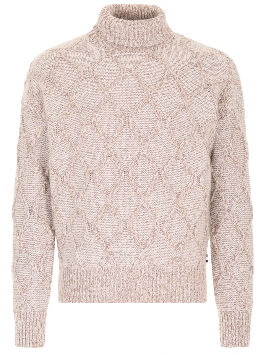 Свитер однотонный BOSS 50527635/131 Бежевый 